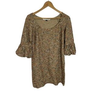 Diane von Furstenberg Dress Sens Boucle Tweed Metallic Cocktail Women Sz 8 DVF